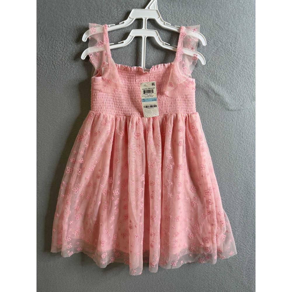 Epic Threads‎ Dress Girls 5T Pink Dress Floral Smocked Party Casual Dress NWT